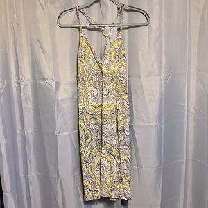 INC Yellow and Black Sundress - size M